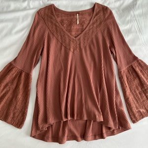 Free people bell sleeve sweater